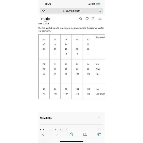 Maje Ralery Metallic Long Sleeve Cocktail Dress Argent Silver Grey Size Medium - Picture 9 of 16